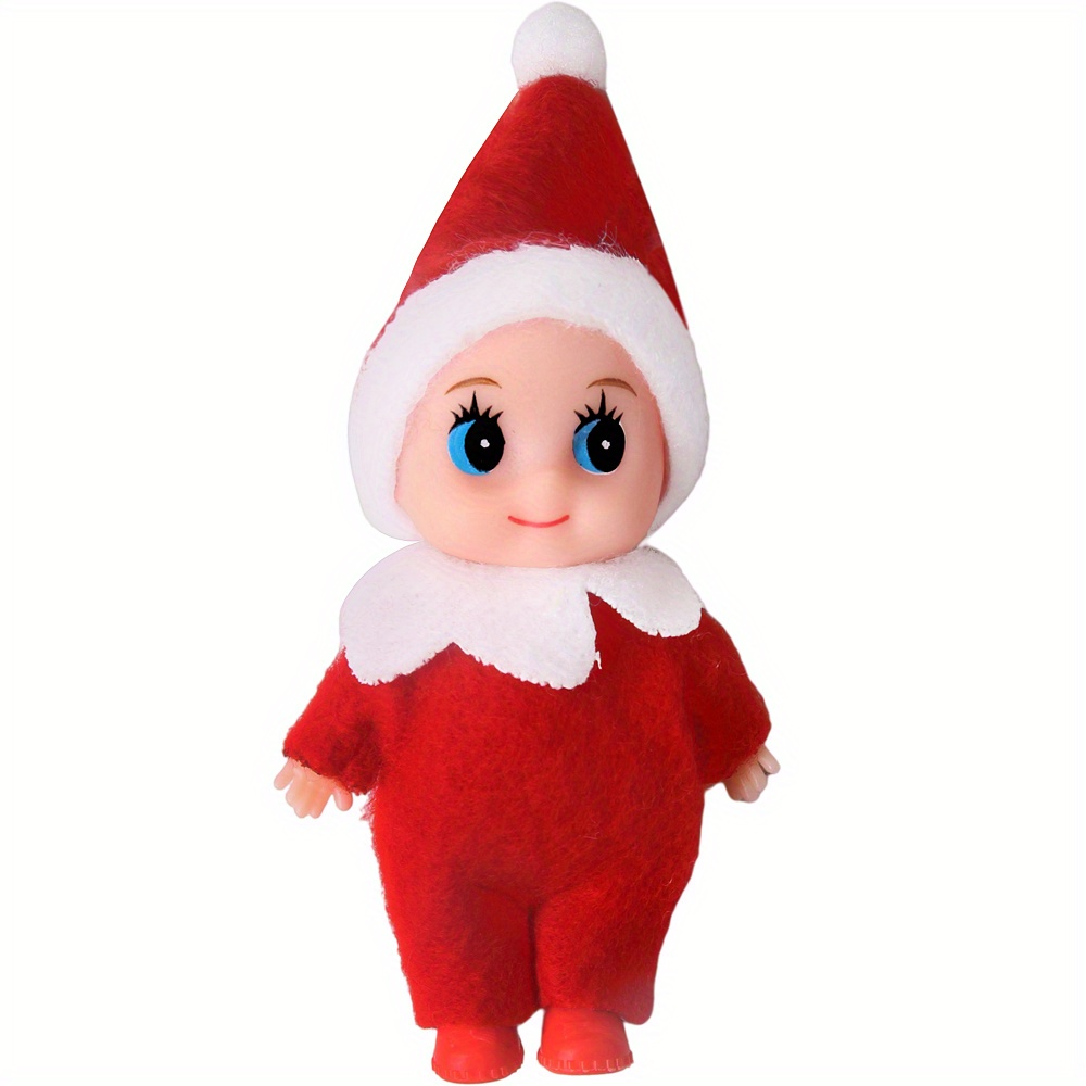 Christmas Elf Doll Elf Bookshelf Elf Doll Pvc Felt Doll Toy - Temu