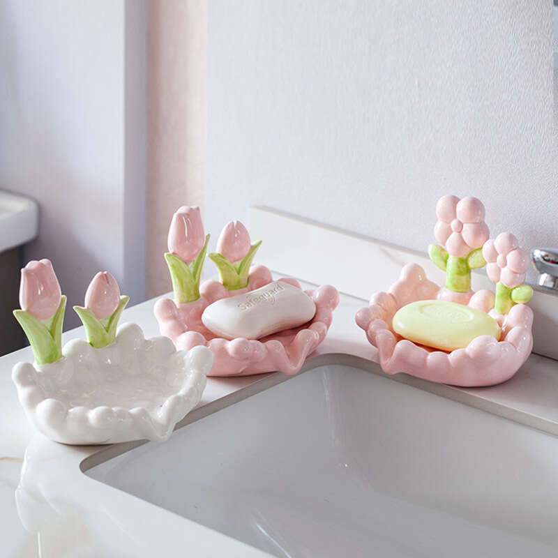 Shower Steamer Tray Lotus Flowers Soap Dish Silicone Soap Dish