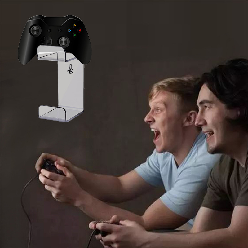 Soporte de pared para controlador de juego (paquete de 2) para Xbox One,  PS4, PS5, interruptor, vapor, PC, soporte para auriculares MWOOT Gamepad,  sin