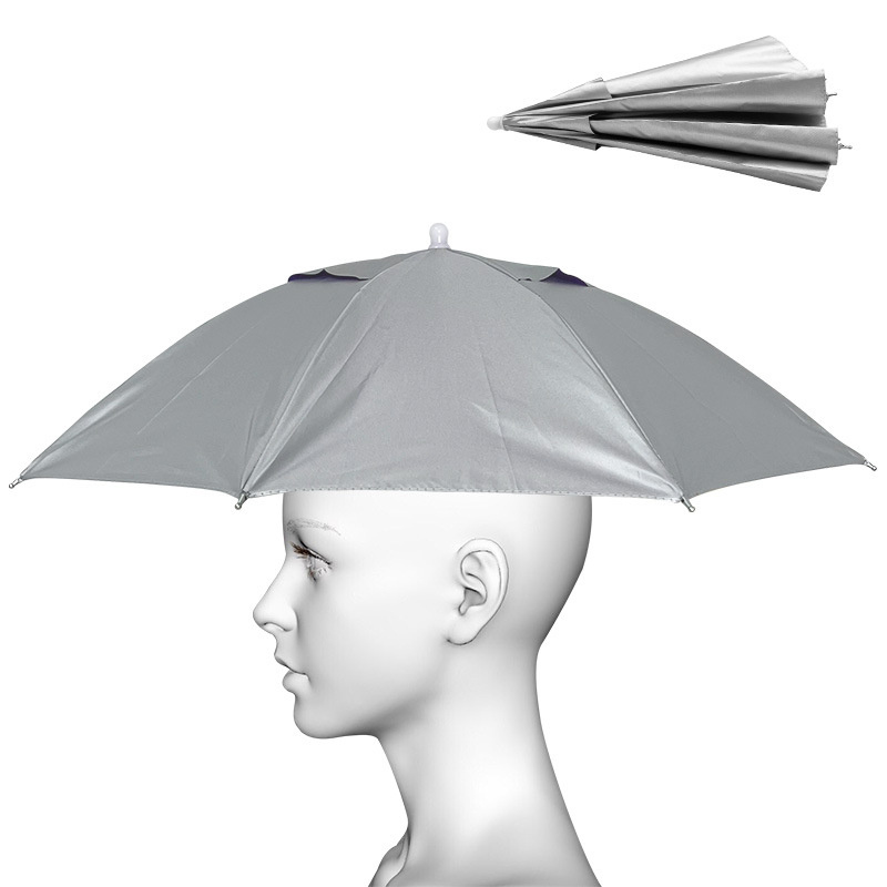 Fishing Umbrella Hat Head Wearing Umbrella Folding Umbrella - Temu