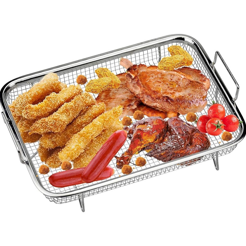 Fryer Basket For Oven, Stainless Steel Fryer Basket, Fryer Tray, Wire Rack  Basket, Oven Crisper Basket, Stainless Steel Grill Basket, Air Fryer  Accessories, Bbq Tool, Bbq Accessaries - Temu