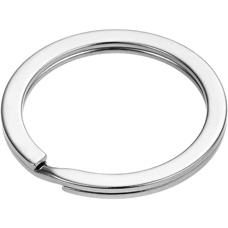 50pcs Keyring Rings Key Rings Hoops - 25pcs Metal Key Ring Clips And 25pcs  Split Gift