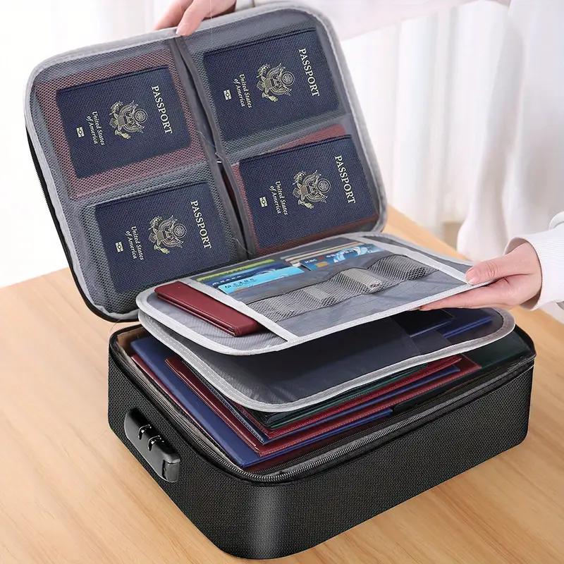 Borse porta passaporto da viaggio impermeabili borse porta documenti  antifurto custodia da collo per Organizer per carte di credito RFID  portatile in Nylon - AliExpress