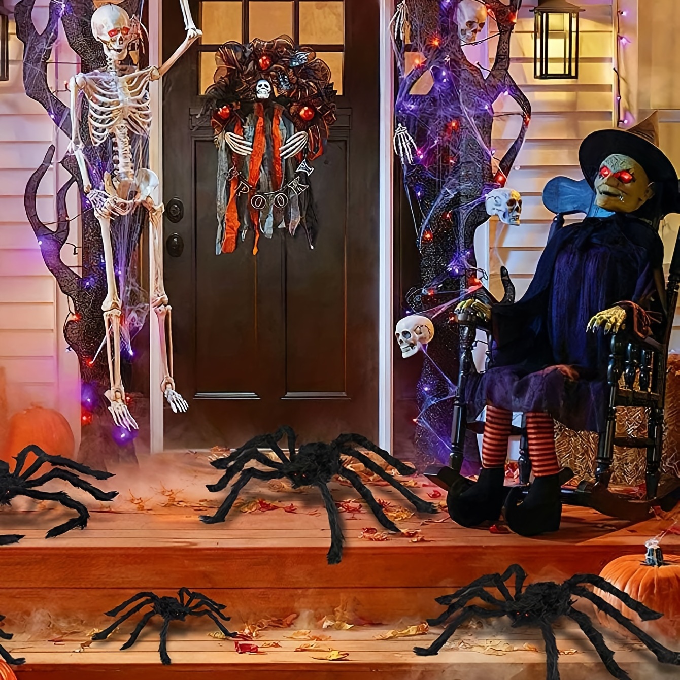 3 stck riesige knstliche spinnen halloween gruselig haarig - Temu Germany