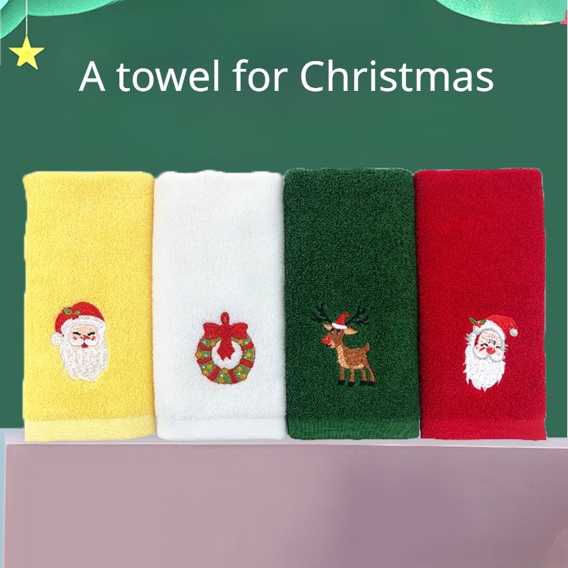 Christmas Ornaments 3PCS Random Color Dish Cloths For Towels And