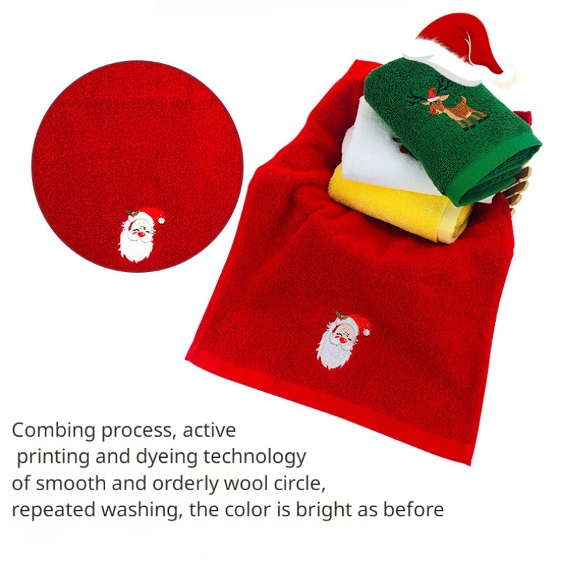 Christmas Ornaments 3PCS Random Color Dish Cloths For Towels And