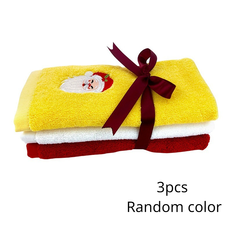 Christmas Ornaments 3PCS Random Color Dish Cloths For Towels And