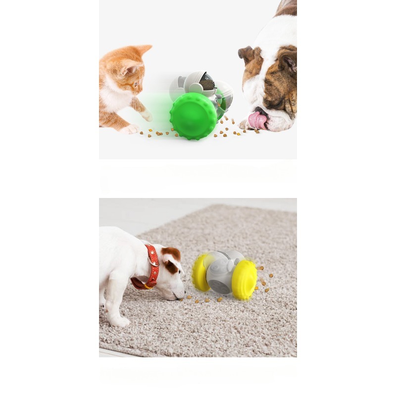 Interactive Dog Toy Dog Feeder IQ Treat Robot Pet Toys Food Dispenser  Balance Swing Car Slow Feeder for Cat Dog Supplies