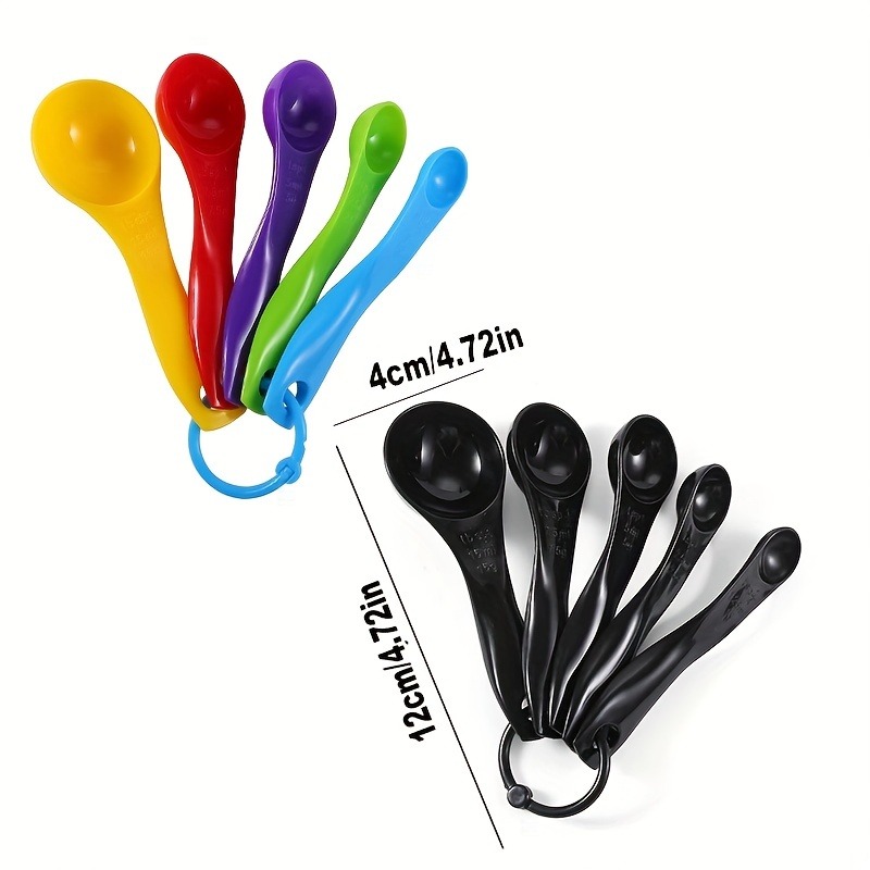 Kitchen Baking Tools Measuring Spoons Set Stackable Plastic - Temu