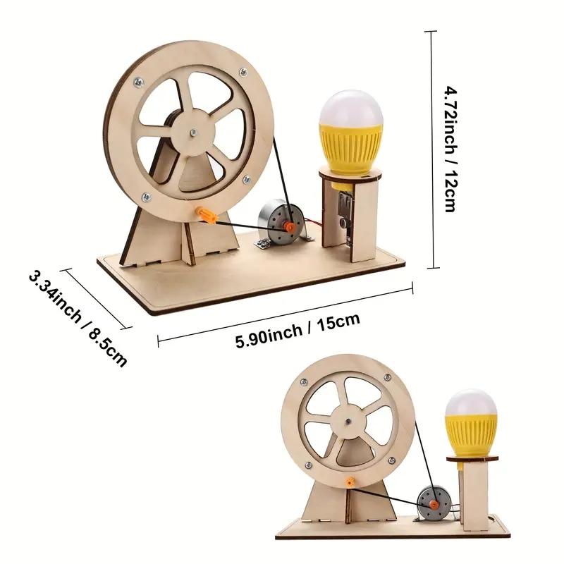 Diy Hand Crank Generator Educational STEM Toy