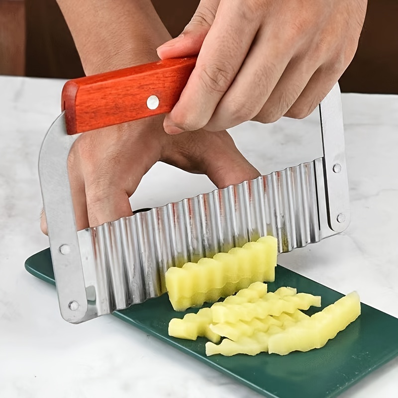 Crinkle Cutter Wavy Chopper Knife Upgraded Stainless Steel - Temu