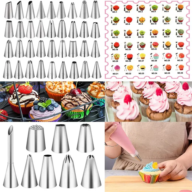 Flower Tips Cake Decoration, Cream Tips, Pastry Tube Fondant Kitchen Tool  Dessert Baking Pastry Tools, Kitchen Accessory Supplies For Restaurant/food  Truck/bakery - Temu