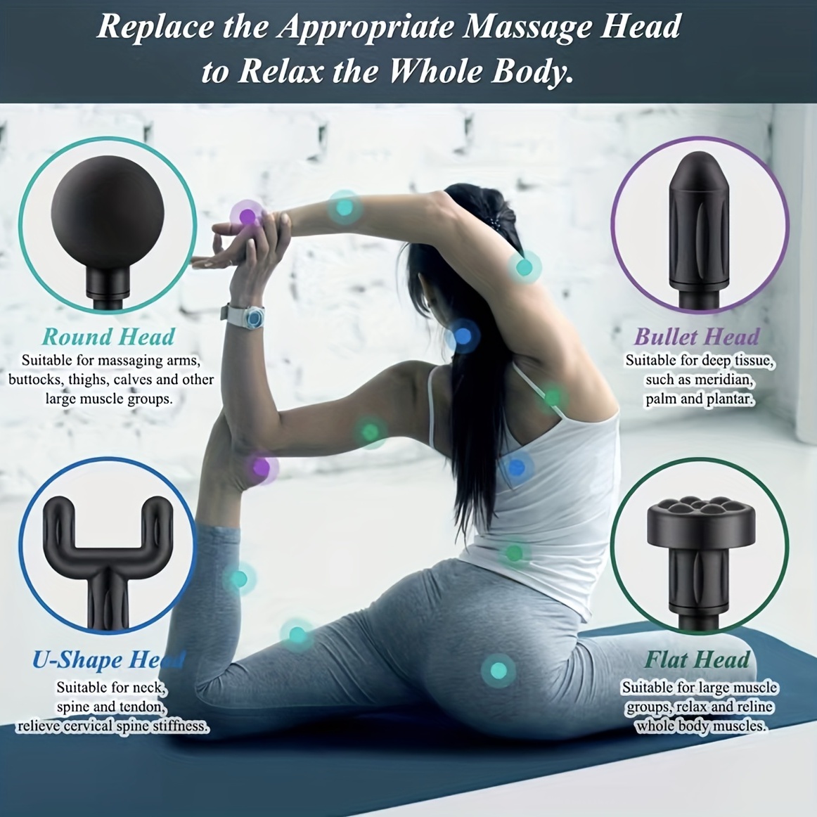 massage gun deep tissue muscle handheld percussion massager suitable for body back and neck relaxation compact and elegant design for women holiday gift details 8