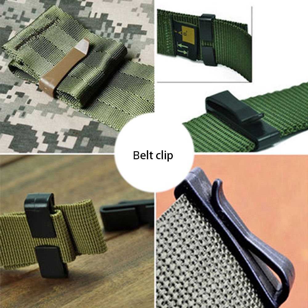 Belt Buckles Strap Clip Belt Ending Keeper Strap Management Tool for  Backpack Webbing - 24mm (Black) 