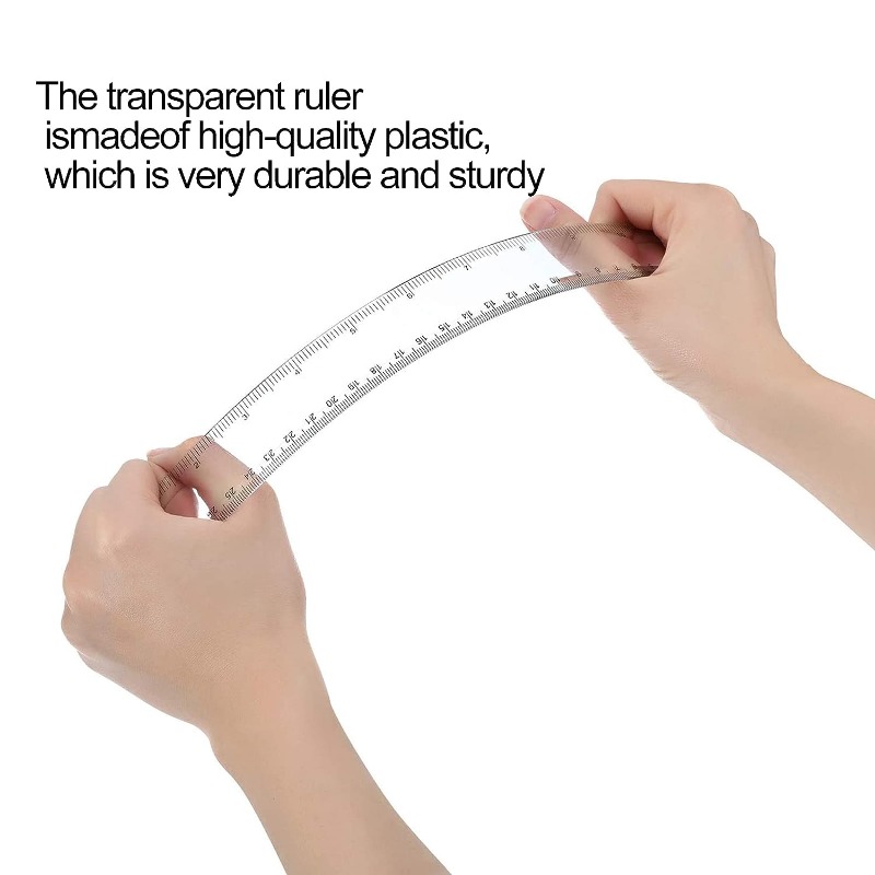 Light Plastic Ruler Clear Ruler transparent Ruler - Temu