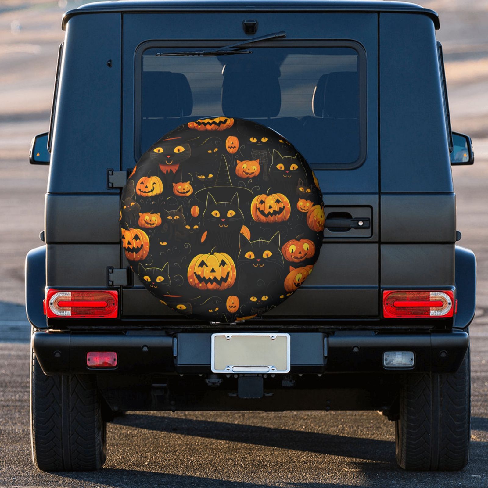 Black Cat Spare Tire Cover For Trailer Pumpkin Hubcaps Halloween Decoration Wheel  Covers Weatherproof Protection Universal For Rv Truck Camper Travel Temu  Australia