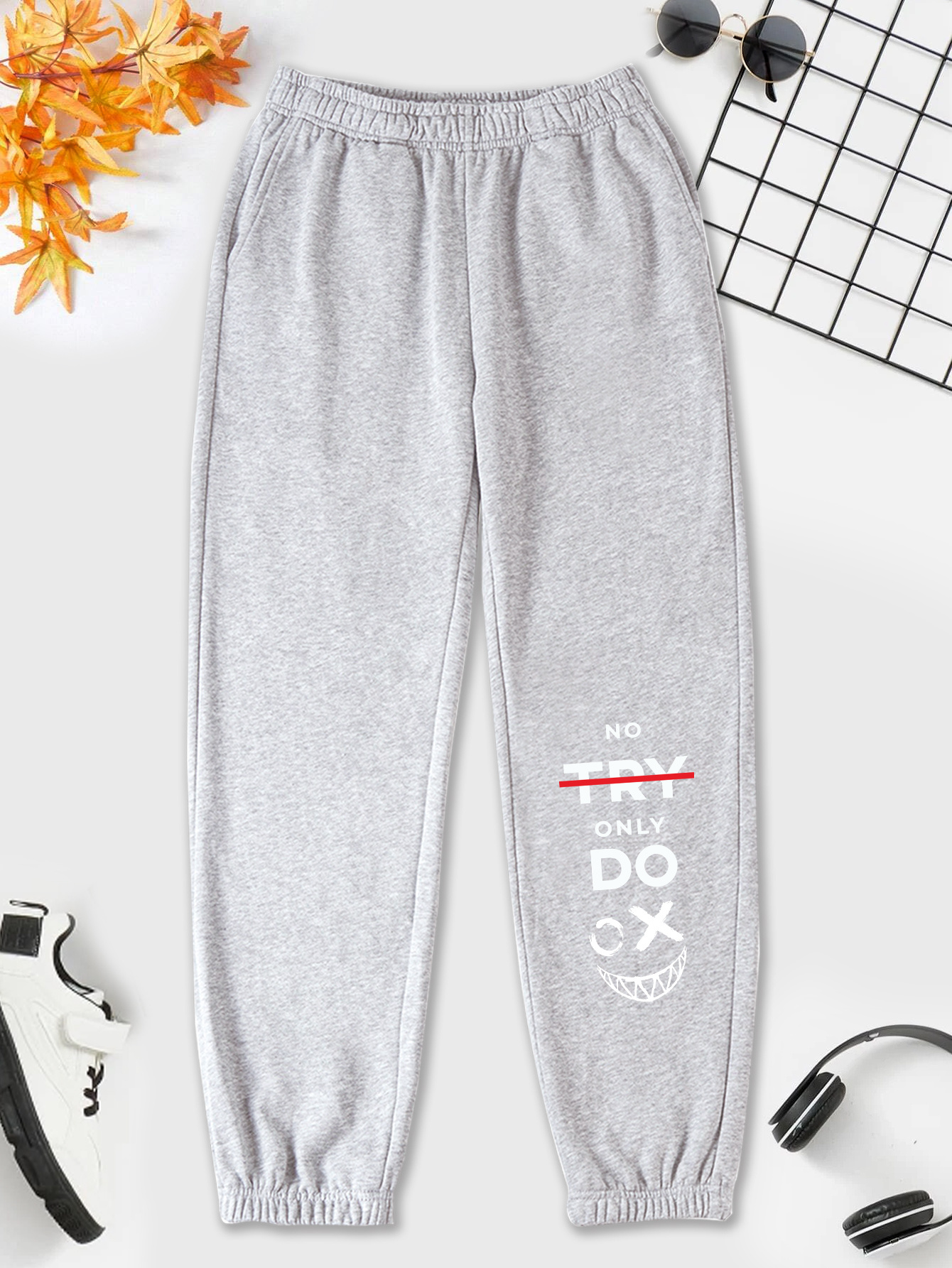 Letter V Print Sweatpants Kids Comfy Elastic Waist - Temu