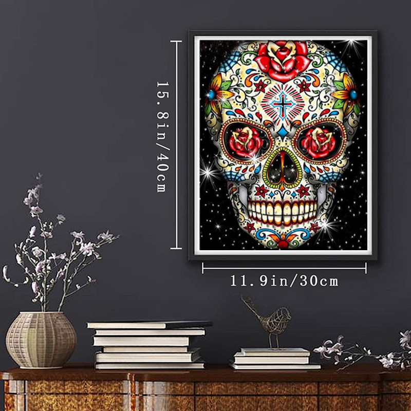 1 juego de pintura de diamante para manualidades calavera - Temu