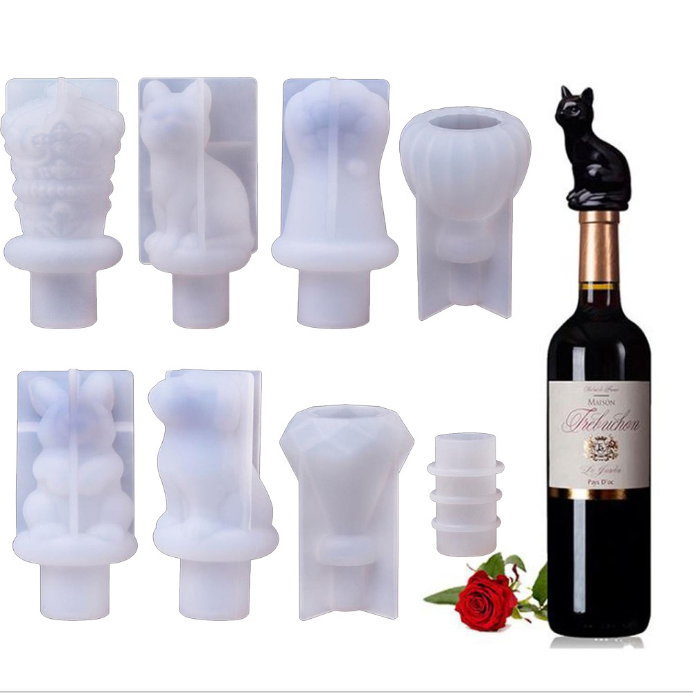 Wine Bottle Stopper Resin Mold With Stopper - Temu