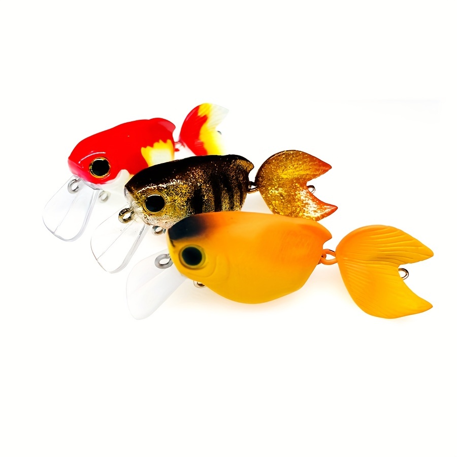 Realistic Floating Goldfish Minnow Lure Bionic Wobbler - Temu