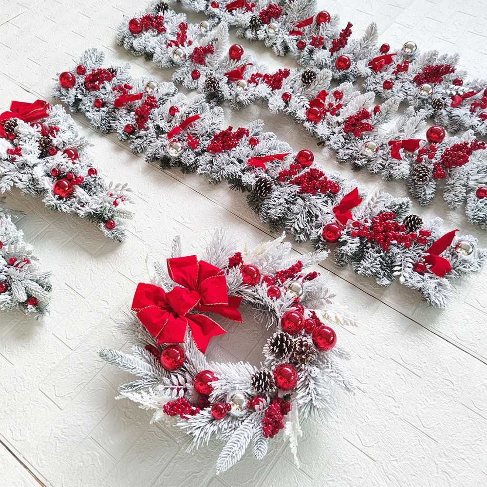 1 Set Christmas Door Hanging Garland Christmas Decorations Christmas
