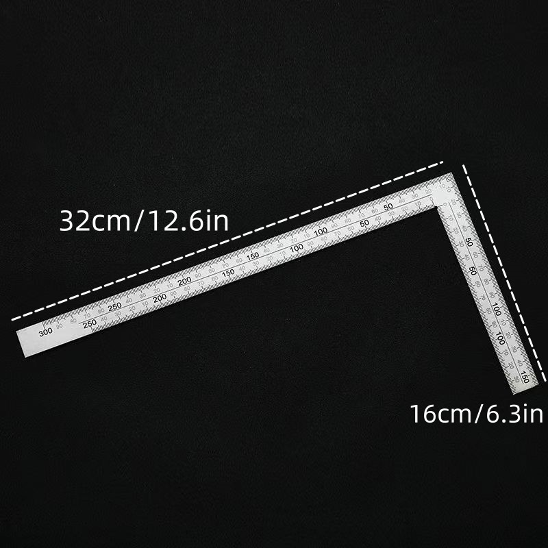 L Square Measuring Tool Angle Protractor Tool L- Square Steel Rulers