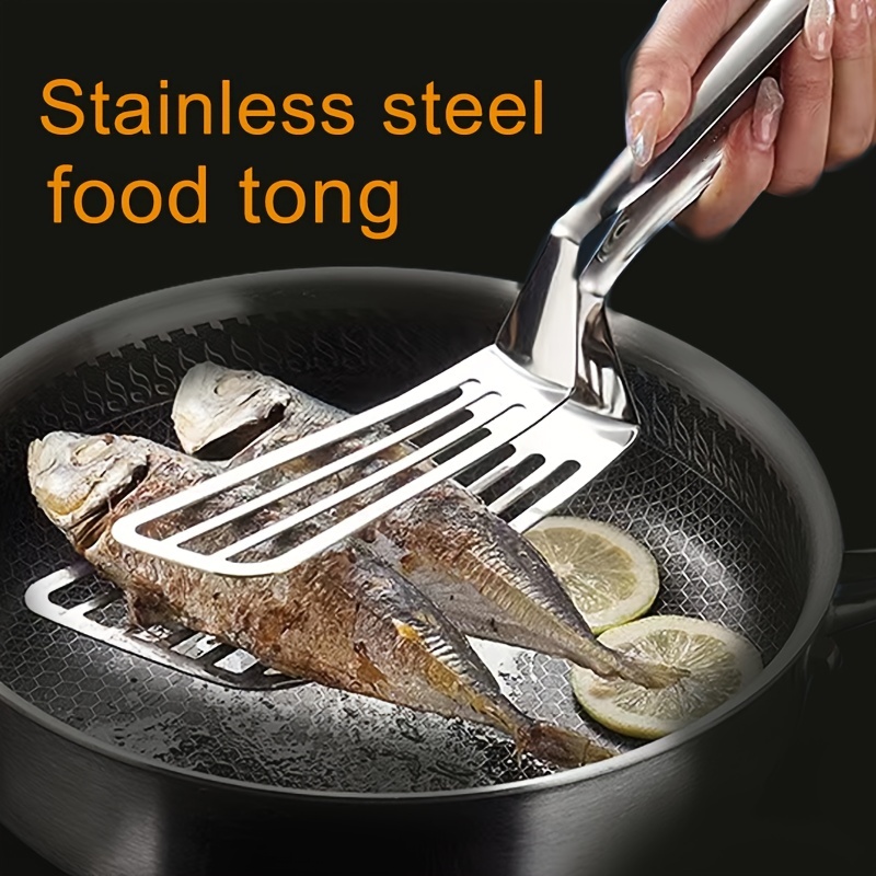 Cooking Tongs Heat Resistant 600 Degree Stainless Steel Kitchen Tongs,  Heavy Duty Metal Locking Jaws Great For Food, Salads And Grills (, And ) -  Temu