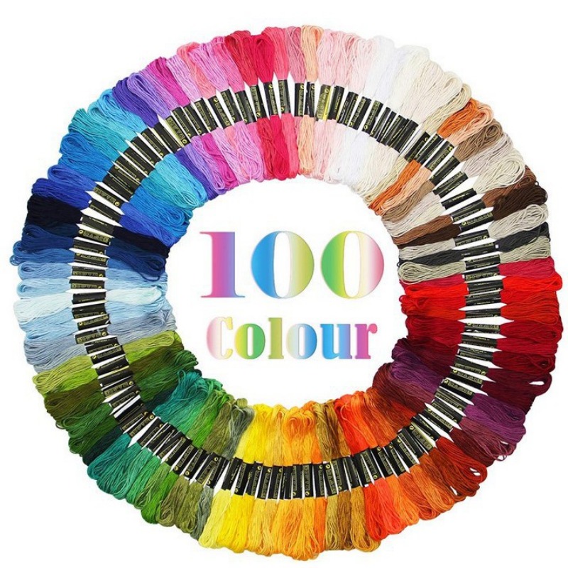 Filo da Ricamo, Filo Da Ricamo Kit, 50 Colori Filo da Cucito Kit Fili per  Ricamo, Perfetto per Braccialetti Ricami Fai Da Te,Kit di Attrezzi a Punto