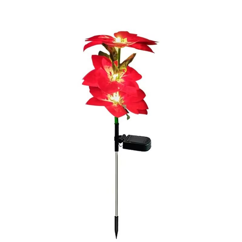 Pack] Lampe Poinsettia étoile Lumineuse Décorative étoile De L'Avent