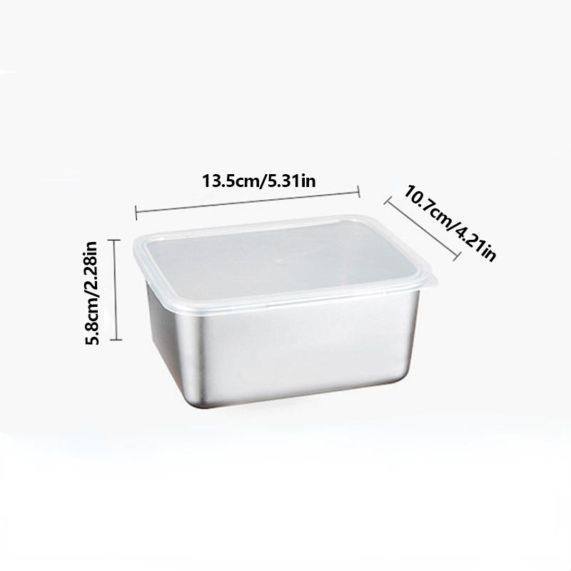 Food Grade Stainless Steel Refrigerator Storage Box Crisper