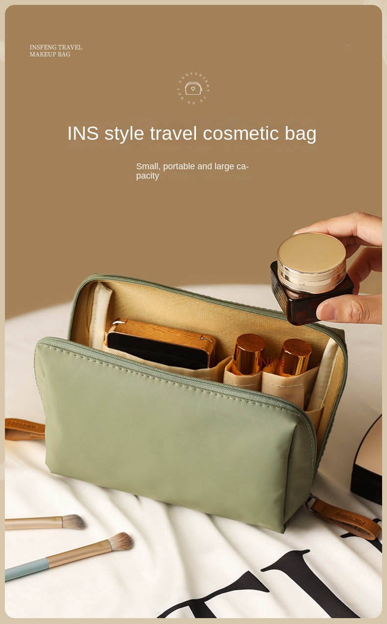 Large Capacity Comestic Bag, Waterproof Makeup Pouch, Toiletry Storage Bag  & Travel Accessories - Temu Austria