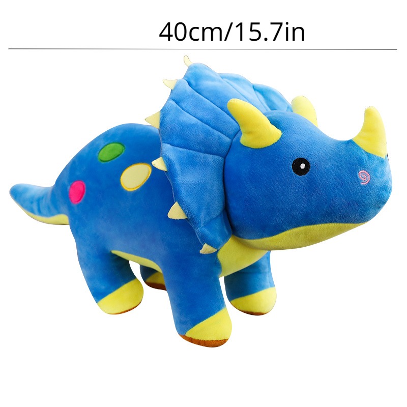 Lindo juguete de peluche grande de dinosaurio, 15.7 pulgadas, suave,  dinosaurio, dinosaurio, peluche, color amarillo