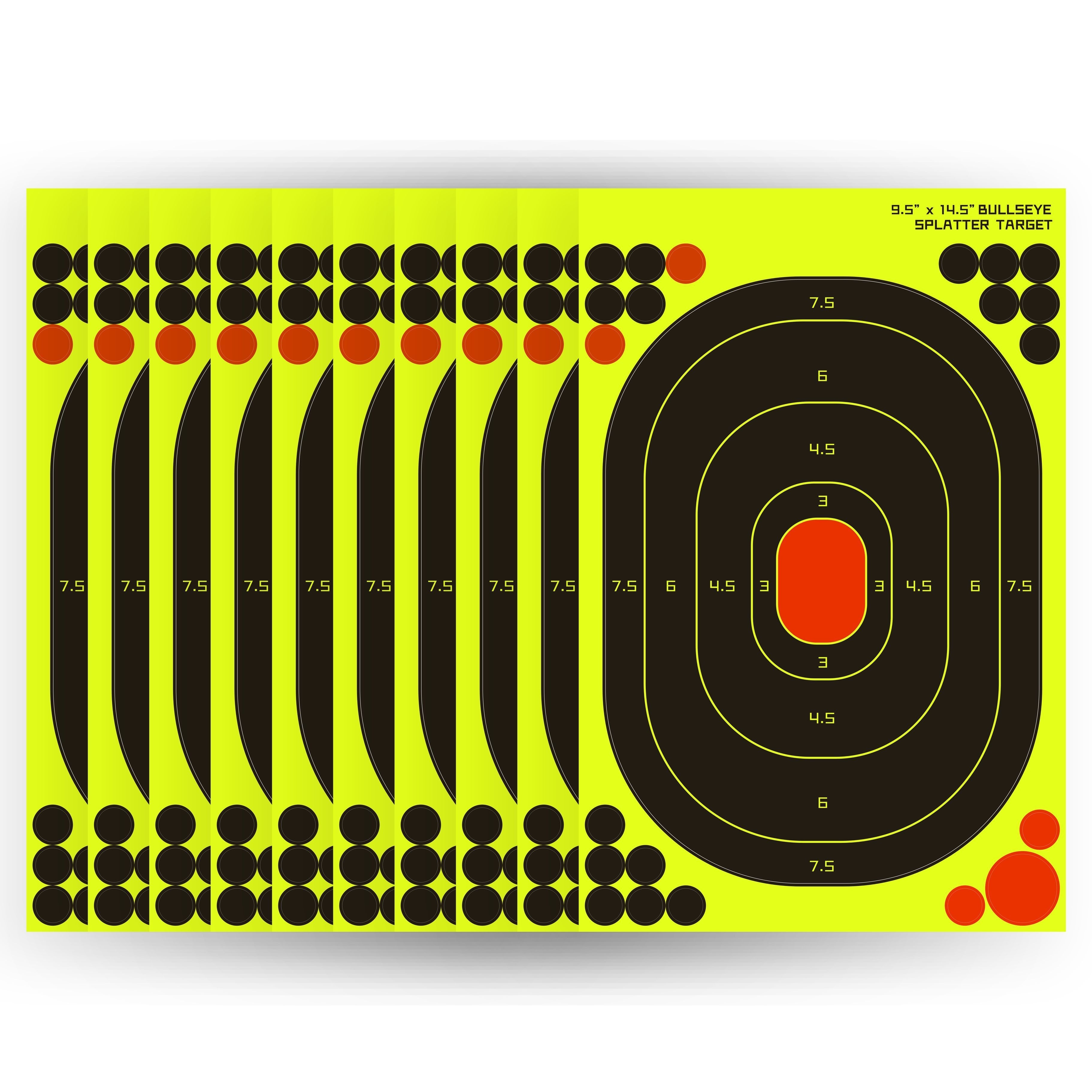 5/10/20pcs Fluorescent Self-Adhesive Shooting Targets, 9.5x14.5 Inch High Visibility Durable Paper for Precision Practice, Ideal for Hunting & Fishing, Target Practice, Fluorescent Targets, Selfadhesive Targets, Shooting Targets for Practice