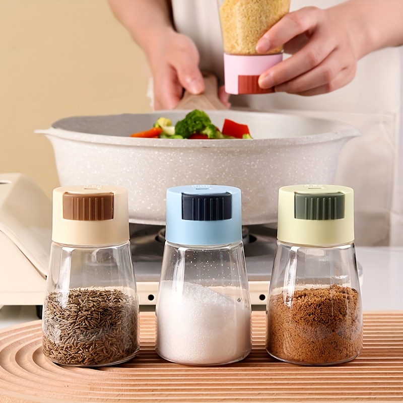 Glass Salt Dispenser 0.5g Pepper Shaker Spice Sugar Seasoning