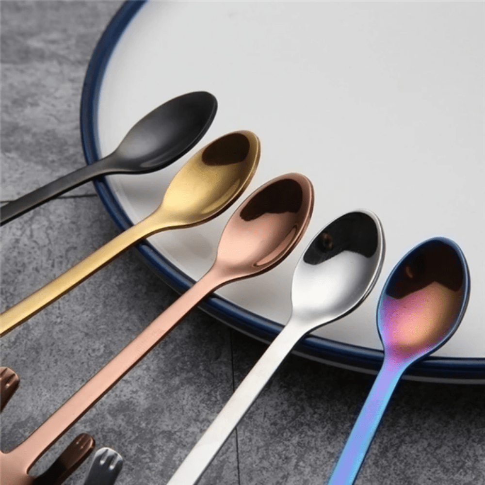 Cat Shape Stainless Steel Coffee Spoon Dessert Scoop Tea Mini Spoon