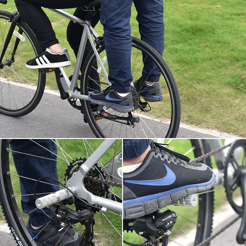 Foot holders for online bike pedals