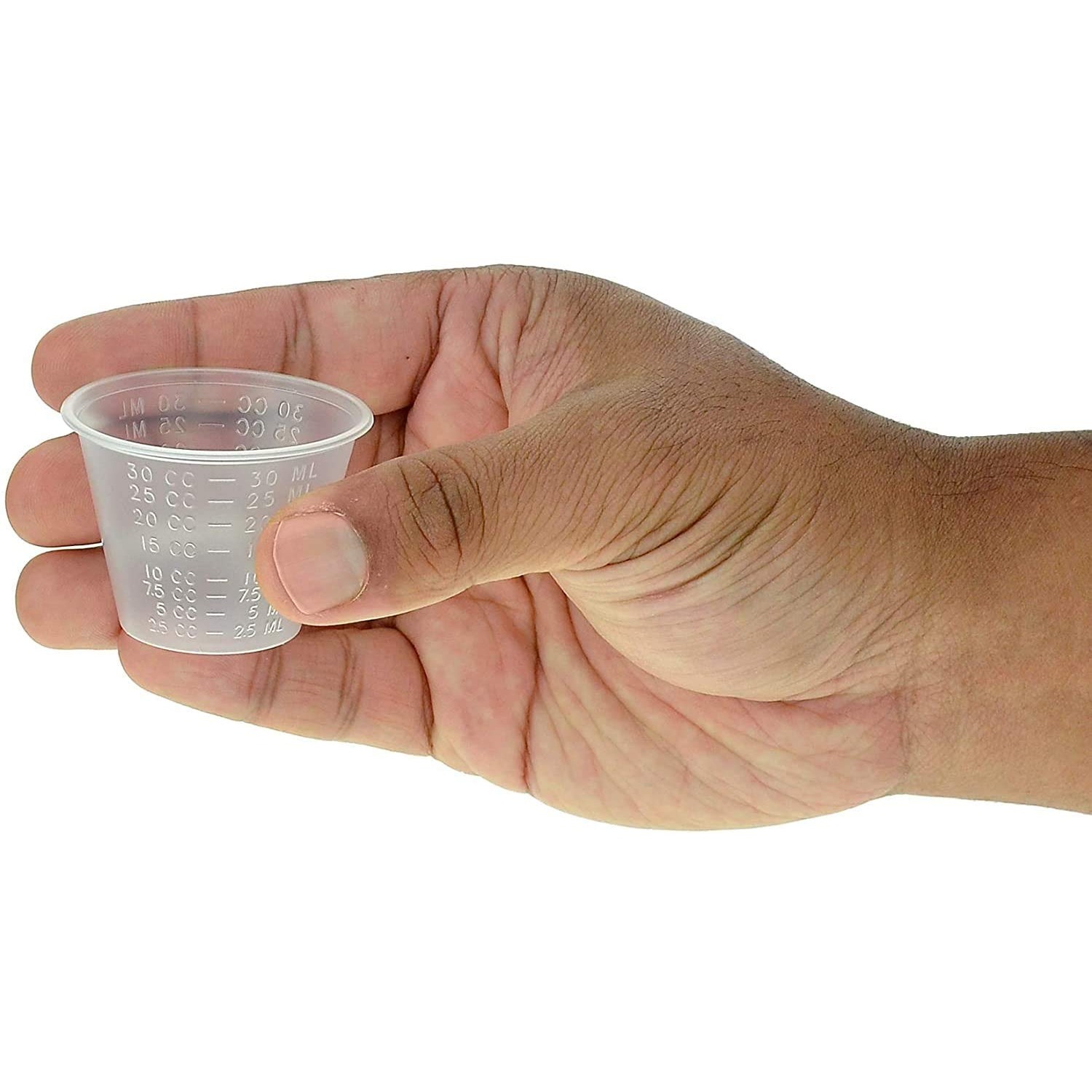 100 PACK Plastic Measuring Cups, 8 Oz Disposable Mixing Cups With