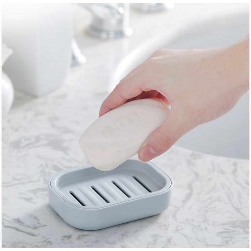 White Suction Soap Dish 2pcs Shower Soap Holder Wall Mounted Plastic Soap  Dishes With Double Layer Drainage Stick On Soap Box Container Soap Trays  For