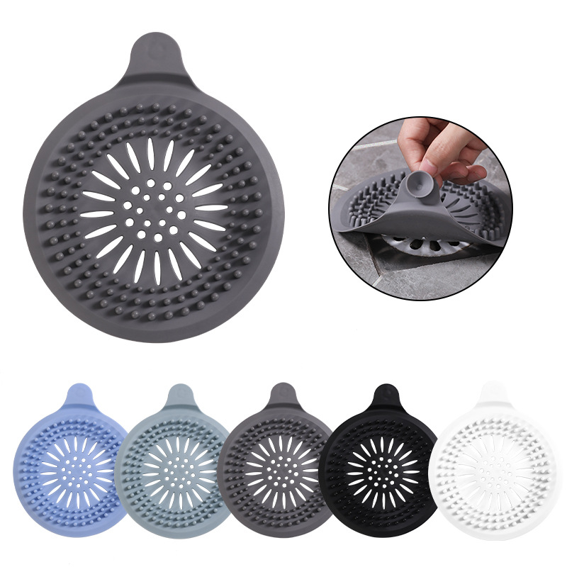 1pc Hair Drain Catcher,Square Drain Cover for Shower Silicone Sink