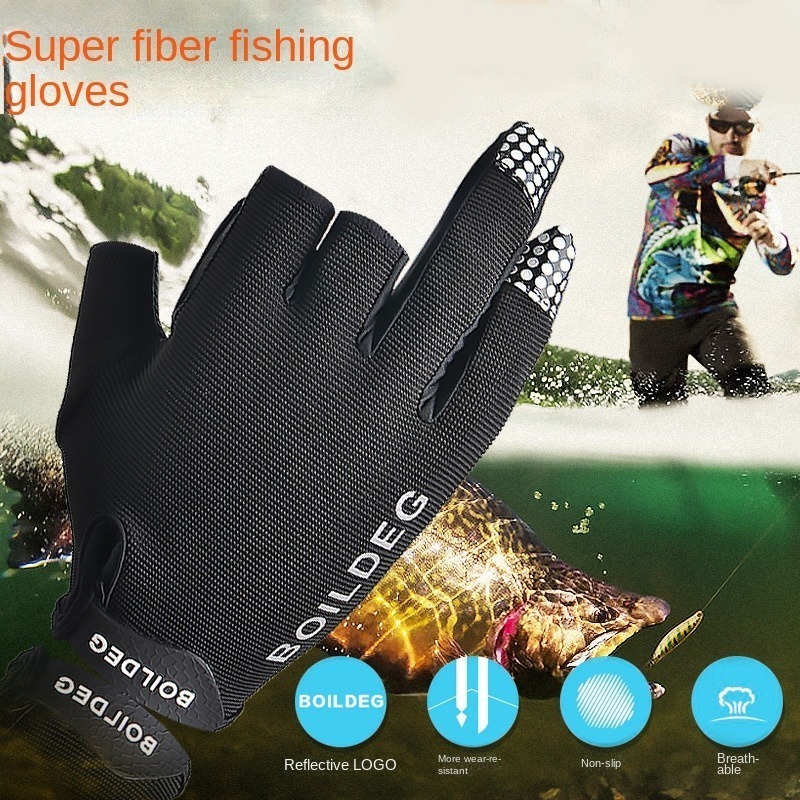 Breathable Anti skid Fishing Gloves For Men And Women Three - Temu