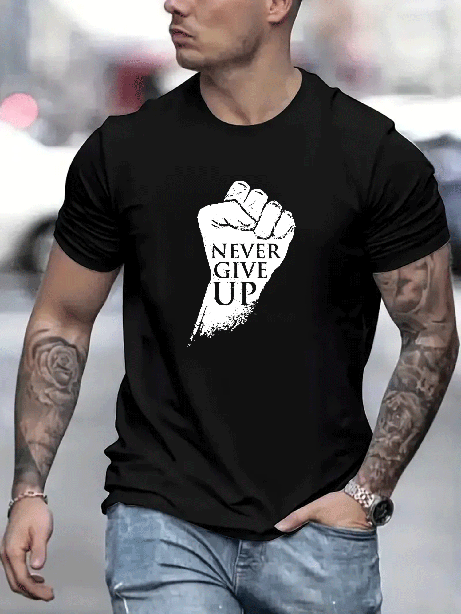 Never give up 💪🏿 REZ TATTOO #art #artist #tatooartist #neyshabur  #tattooboys #tattoos #mashhadtattoo… | Instagram