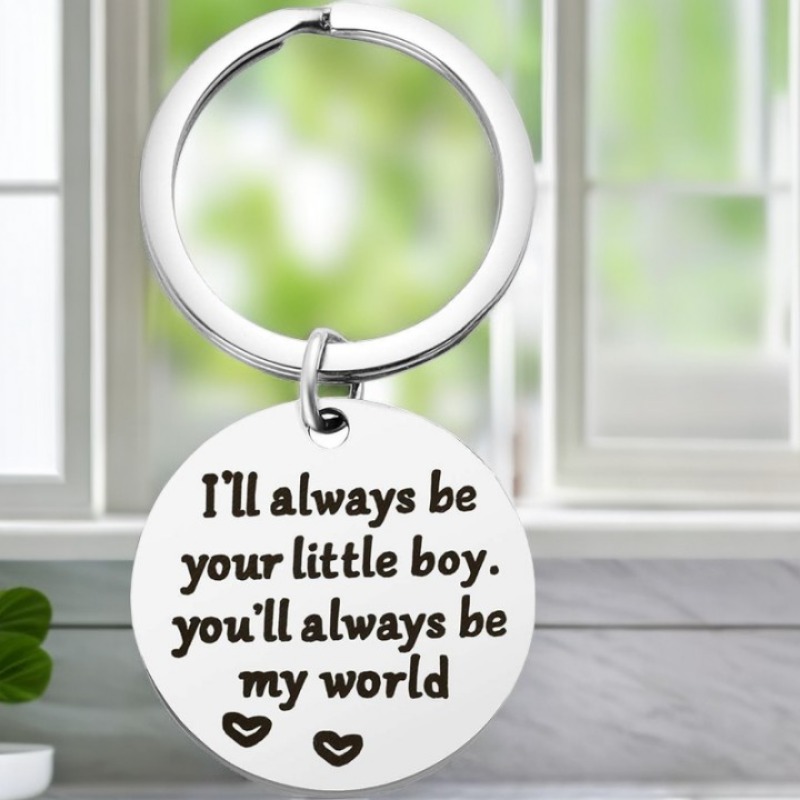 Mother's Day Gifts from Son for Birthday, Double Side I'll Always Be Your  Little Boy, You Will Always Be My World - Best Mom Ever Keychain for  Valentine's Day Christmas Gift 