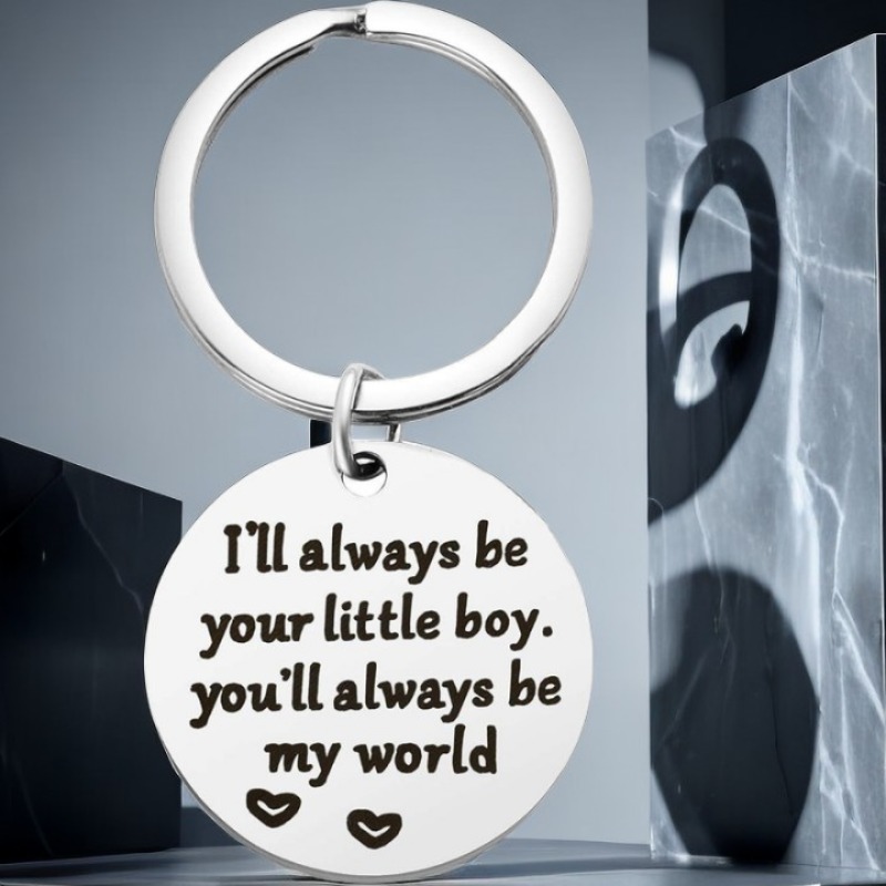 I'll Always Be Your Little Boy, You Will Always Be My World, Best Mom Ever  Keychain For Son - Temu