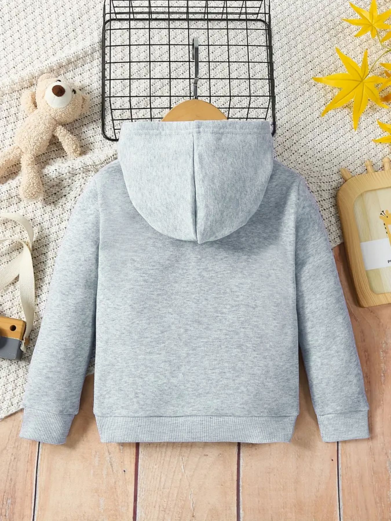 Hoodie - Light gray melange/New York - Kids