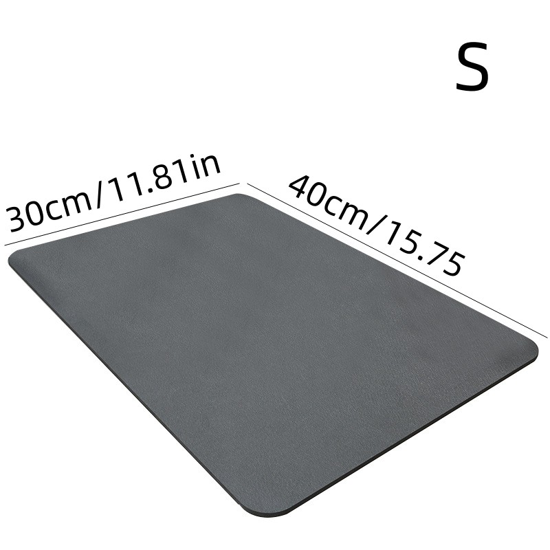 Large Kitchen Super Absorbent Mat Coffee Dish Draining Mat Drying Mat Quick  Dry Bathroom Drain Pad