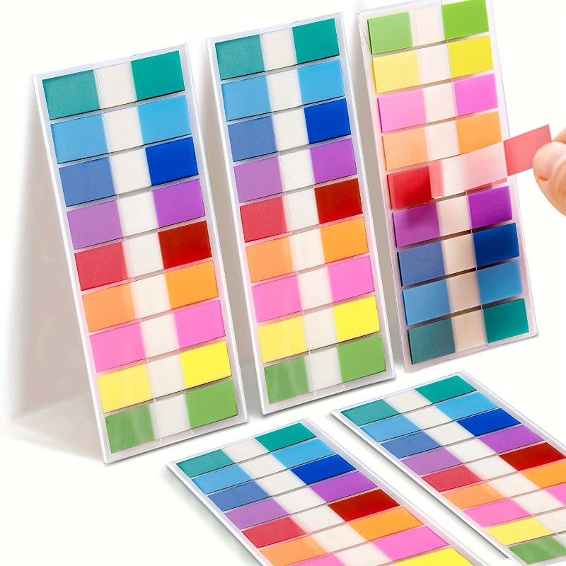 Transparent Sticky Notes 10 color Pop Up Water Proof Index - Temu