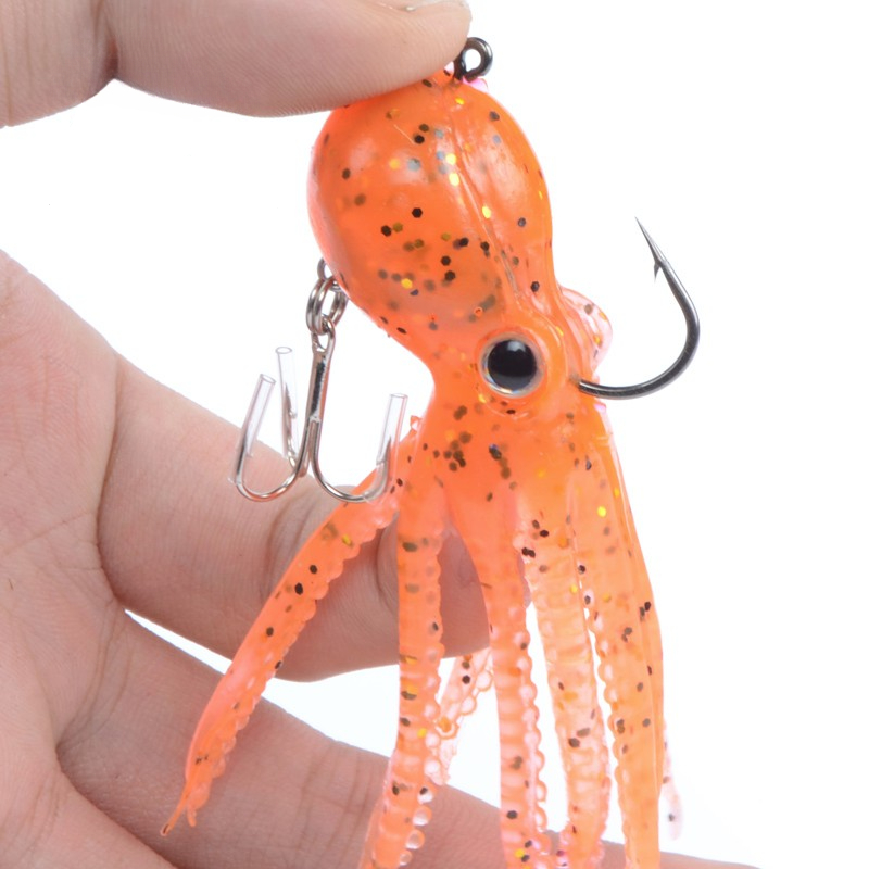 Artificial Bionic Octopus Fishing Lure Long Tail Soft - Temu