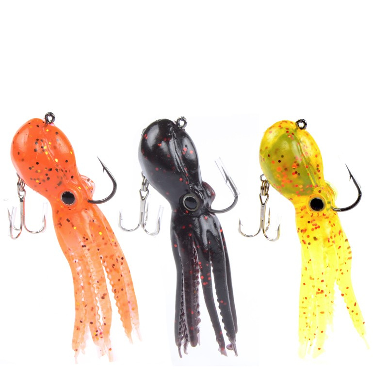 Artificial Bionic Octopus Fishing Lure Long Tail Soft - Temu