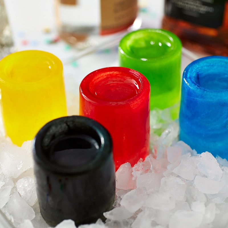 Silicone Shot Glass Ice Molds, Ice Cube Trays For Freezer With 4 Cavities,  Ice Shot Glass Mold Reusable Whiskey Glass Ice Cubes, Holds Each, Ice Shot Glass  Molds And Trays - Temu Australia