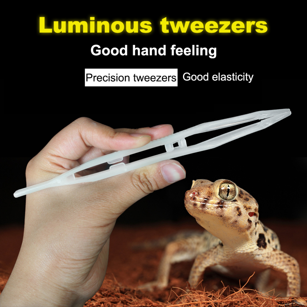 Reptile Feeding Tweezer Anti-slip Tong Bugs Insects Picking Up Clamp  Reusable Small Animal Feeder Forceps